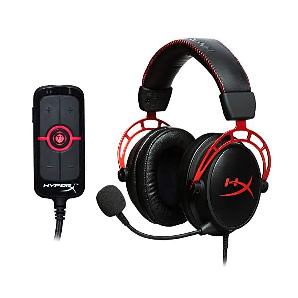 HyperX Cloud Alpha Gaming Headset Dual Chamber Drivers and HyperX Amp