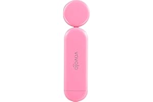 VAVOFO USB Rechargeable Book Light, Blue Light Blocking, Amber Light Clip On Bookmark Shaped Reading Light, Eye Care 6 LEDs Book Light for Bookworms Reading in Bed (Pink)