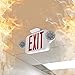 【2 Pack】UL Certified EXIT Sign with Emergency Light Red EXIT Compact Combo Hardwired High Output