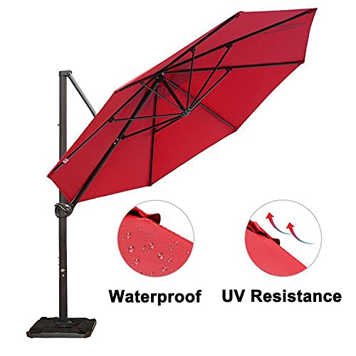 Abba Patio 11 ft Patio Offset Hanging Umbrella Outdoor Cantilever