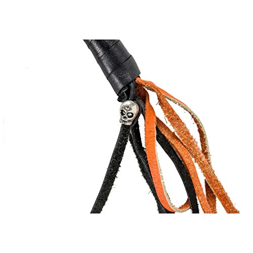 Orange And Black Get Back Whip For Motorcycles
