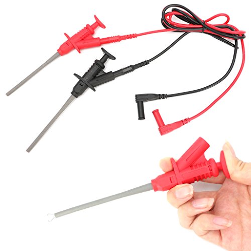 Kangnice 22pcs Multimeter Car Test Accessory Set 4mm Lead Cable Alligator Clips Probe Kit