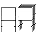 ( 5pack ) Slide-in Real Estate Yard Sign Metal Frame with Single Rider ( 2 Section ) - 24