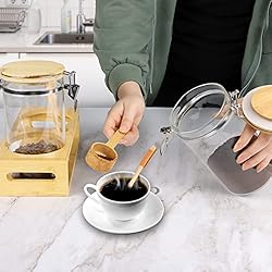 Glass Coffee Containers with Airtight Locking Clamp