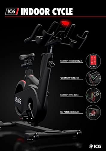 Life Fitness ICG Group Exercise Bike IC6 Base and Console, Matte