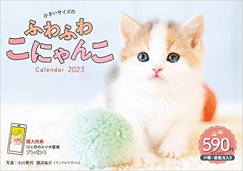Amazon Co Jp 購入者限定特典あり 小さいサイズのふわふわこにゃんこ 各月こねこのスマホ壁紙画像 データ配信 インプレスカレンダー23 小川晃代 湯沢祐介 文房具 オフィス用品