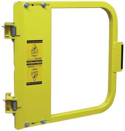 PS DOORS LSG-15-PCY Ladder Safety Gate Mild Carbon Steel, Powder Coat Yellow, Fits Opening 13-3/4" to 17-1/2", Each
