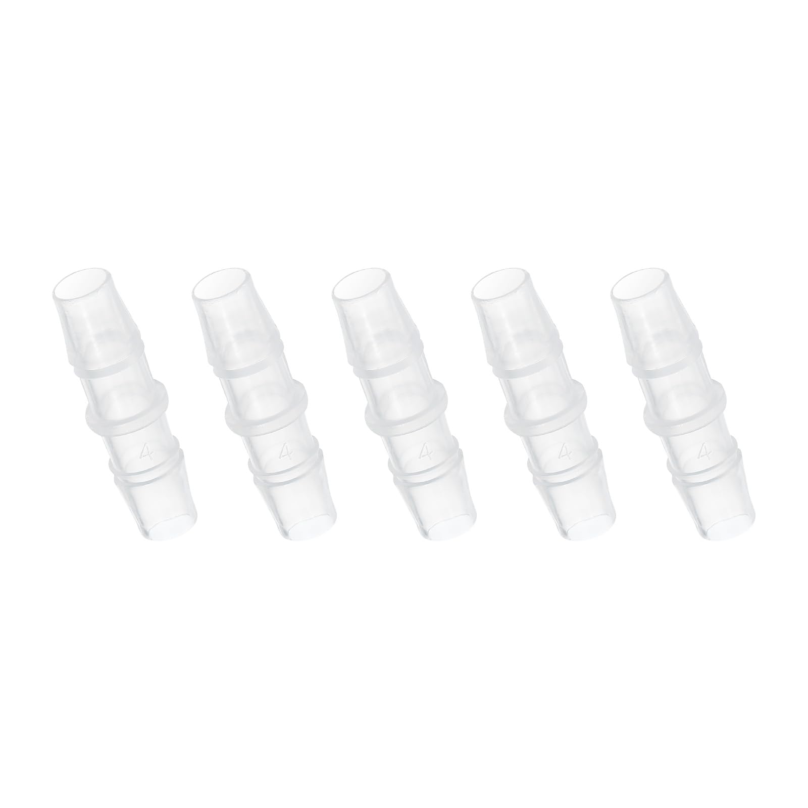 Photo 1 of PATIKIL 3/8" x 3/8" Plastic Hose Barb Fitting, 5 Pcs Thru-Bulk Pipe Connectors Barbed Splicer Mender Joint Adapter Union for Aquarium Fuel Gas Liquid Air