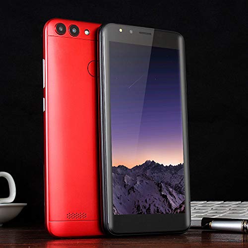 5.5'' Inch - Unlocked Ultrathin Android 6.0 Octa-Core 512MB+4GB GSM 3G WiFi Dual Smartphone Cellphone (Red)
