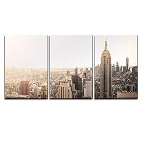 Empire State Building in New York x3 Panels