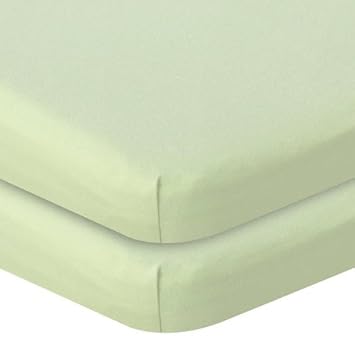 Amazon Com Babies R Us Knit Cradle Sheet 2 Pack Sage Model