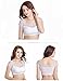 DRESHOW Lace Bralette Tank Tops Lace Cap Padded Stretch Yoga Sports Bra for Women(3 Pack; Black/Beige/Pink)