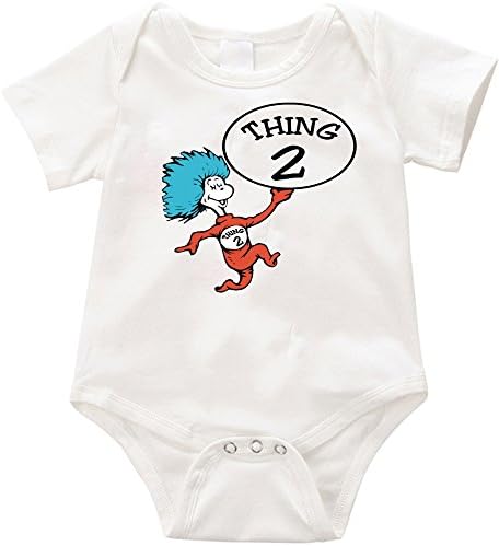 VRW Thing-2- - unisex Onesie Romper Bodysuit-01 (18-24months, White)