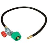 King Kooker 04503 High Pressure Adjustable Regulator with Type 1 Connection and Listed LP Hose with Male Pipe Thread and Orifice