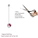 BodyJ4You Pregnant Belly Button Ring Crystal Set of 3 Flexible Curve Long Barbell