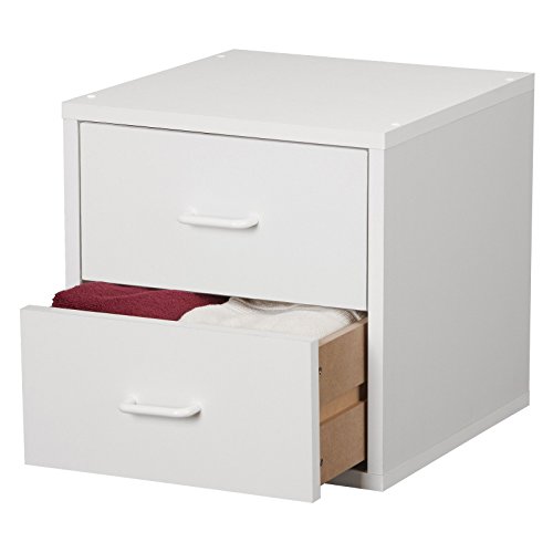 Foremost 327401 Modular 2Drawer Cube Storage System, White Pricepulse