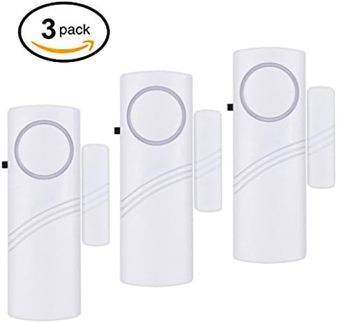 SAFEBAO Wireless Home Window Door Alarm Set Security Alarm Magnet Sensor -- 3 Pack