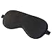 NingJing Super-Soft Natural Silk Sleep Mask With Free Ear Plugs (black)