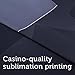 Brybelly Sublimation Poker Table Felt for Casino Quality Tables, Black