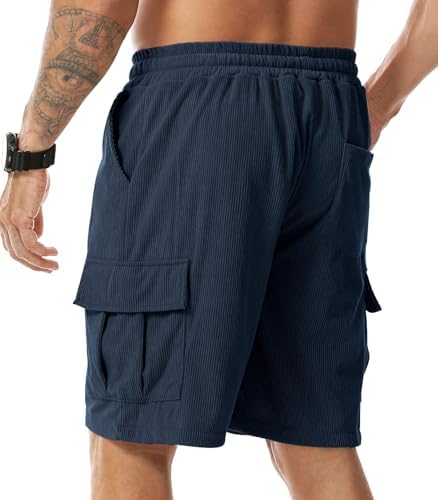 Hombre Pantalones Cortos Casual Bermudas con Bolsillos S-3XL