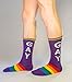 Urban Word Crew Socks Novelty Gay and Love LGBT Apparel