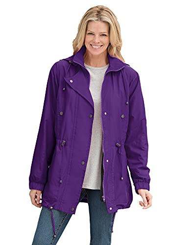 fleece lined rain jacket plus size