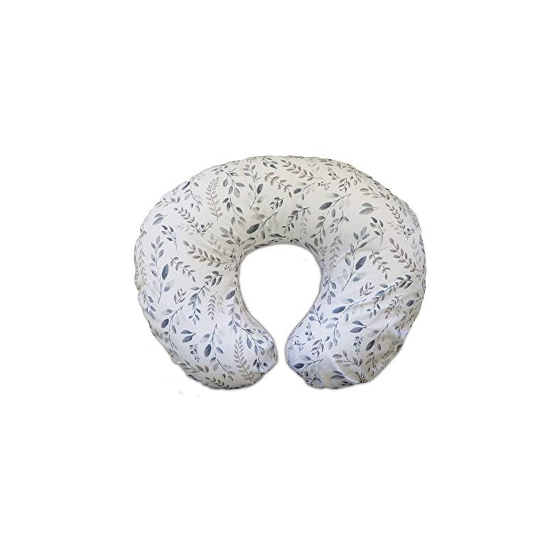 Boppy Original Nursing Support, FKA Boppy Nursing Pillow, Gray Taupe Leaves, Ergonomic Breastfeeding, Bottle Feeding…