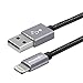 Apple MFI Certified Lightning to USB Charger Cable, BlitzWolf 3.3ft Braided Charger and Data Cord for iPhone 5 5s 5c 6s / 6s Plus 6SE, iPad Air, iPad mini, iPod (Black)