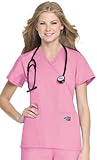 ScrubZone by Landau Women's Crossover Solid Scrub Top