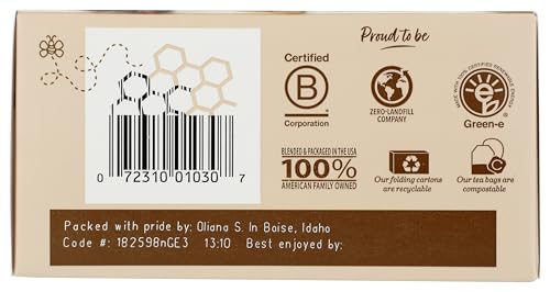 BIGELOW TEA, GINGER HONEY PLUS ZINC (CAFFEINE FREE), 18 COUNT