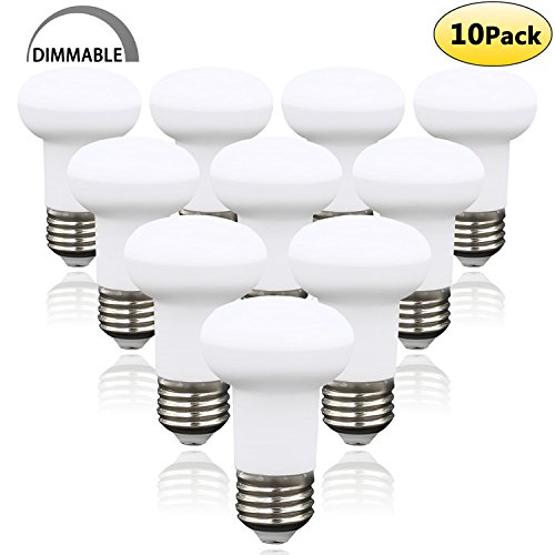 7 Watt Dimmable R16 LED Bulb(65 Watt Equivalent),E26 Medium base 120 Volt 700 Lumens 2700K Warm White Glow BR16 LED Reflector Light Bulb 120 Degree Wide Flood Light Bulb(10 Pack)