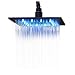 Rozin Bathroom Rainfall 12-inch Shower Head LED Light Overhead Spray Oil Rubbed Bronze