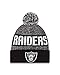 New Era NFL 2016 Black and White Sport Knit Beanie, One Size