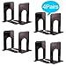 Metal Bookends, Universal Non Skid Heavy Duty Book Ends Support, Book Stopper for School/Office/Home/Library - 6.5