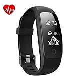 TINGAU Smart Bracelet, Fitness Activity Tracker Waterproof OLED Screen Bluetooth Pedometer Smartwatch Wireless Wristband with Weather Forecast / 14 Training Modes for Android and iOS Smart Phones