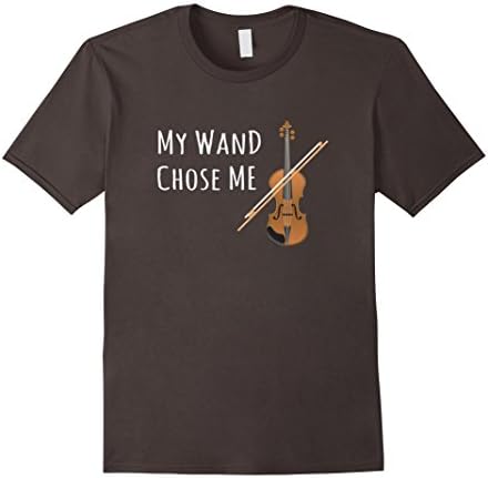 Men's My Wand Chose Me Shirt Violinist Viola Violin Music Tee Small Asphalt