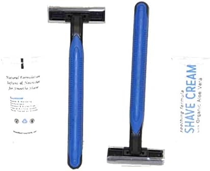 Disposable Traveling Shaving Kit w/Shave Cream (2 Pack)
