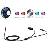 Bluetooth Receiver, YOKKAO Car Bluetooth 4.0 Stereo Music Reciver Hands-Free Car Kit with 3.5mm Aux Input Jack Dual USB Charger for Smartphone Device