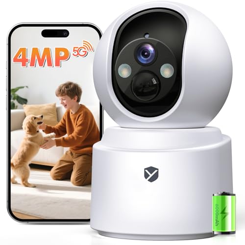 Indoor PTZ Pet Camera Dual-Band WiFi 2.5K 4MP