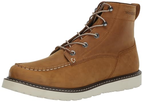 Wolverine Men’s Trade Wedge Unlined 6″ Construction Boot, Tan, 14