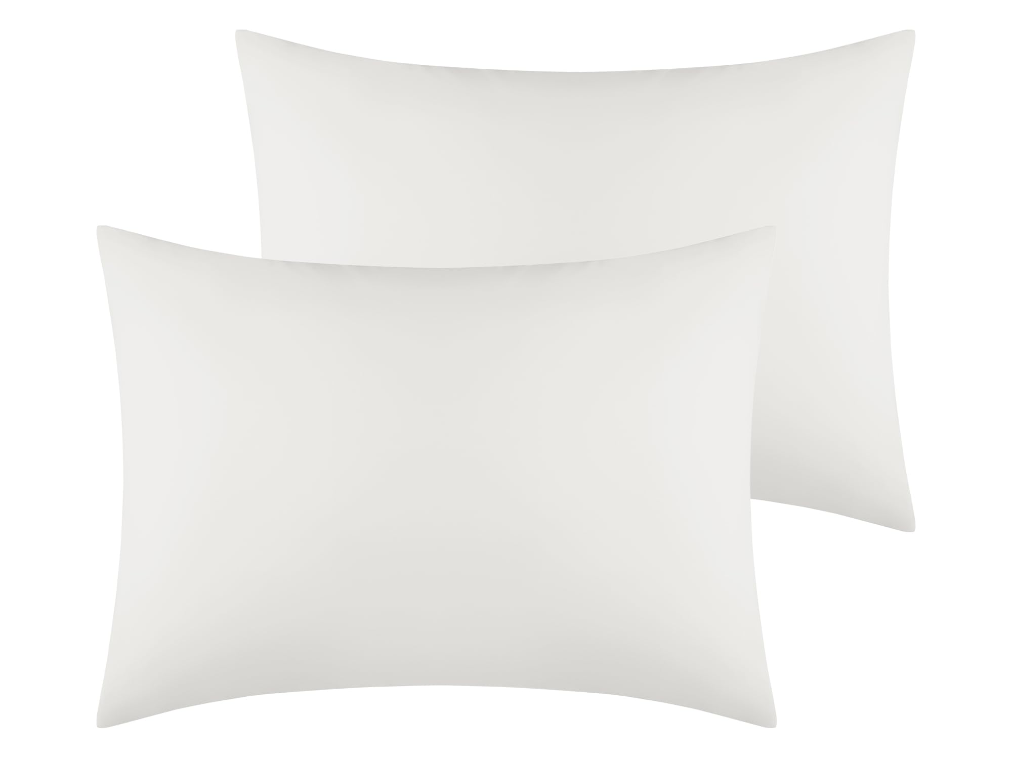 uxcell Cotton Pillowcases Covers with Envelope Closure for Softness and Durable Standard Set of 2 White Queen (51x76cm)