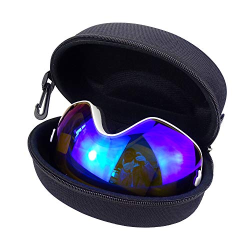 Hanperal Big Large Hard Sports Glasses Case, SKI Snowboard Snow Goggles Box, Sports Glasses Storage Holder