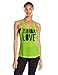 Zumba Women's Tank Top with Breathable Mesh, Yellow, L