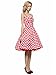 Maggie Tang Women's 1950s Vintage Rockabilly Dress Red Checks Size L