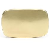 WUTA Brass Buckles for Leather Solid Brass Belt Buckle Strap Center Pin Style Heel Bar DIY Leathercraft Hardware