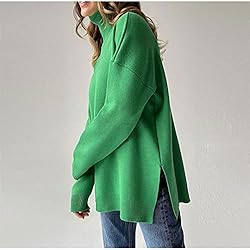 Women's Oversized Turtleneck Sweater Long Sleeve