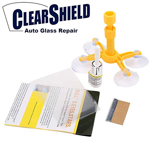 Clearshield DIY Windshield Repair Kit - Auto Glass Rock Chip Repair Kit for Star Horseshoe Bull's Eye Chips or Cracks - No Need to Replace The Whole Windshield - with Instructions (2 Pack) - Thumbnail 3