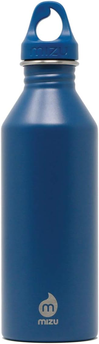 Mizu M8 - 25 oz. Single Wall Narrow Mouth Stainless Steel Bottle with Loop Cap