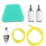 Milttor 530095646 Fuel Line + Air Filter + Fuel Filters + Spark Plug Kit For Poulan Craftsman Chainsaw 530037793