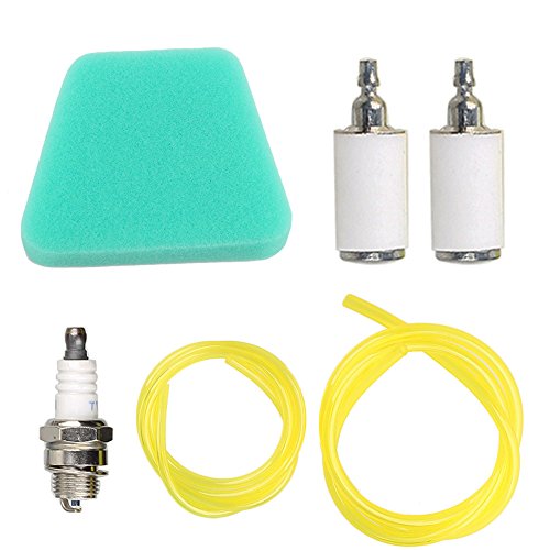 Milttor 530095646 Fuel Line + Air Filter + Fuel Filters + Spark Plug Kit For Poulan Craftsman Chainsaw 530037793